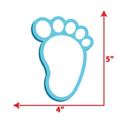 Baby Shower Theme foot Small Sunboard Cutouts.