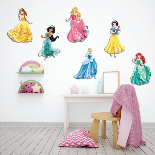 princess-themed sunboard cutouts