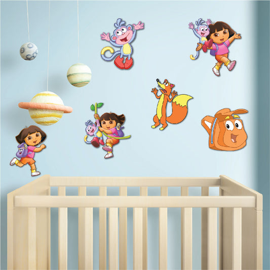 Dora the Explorer theme sunboard cutouts