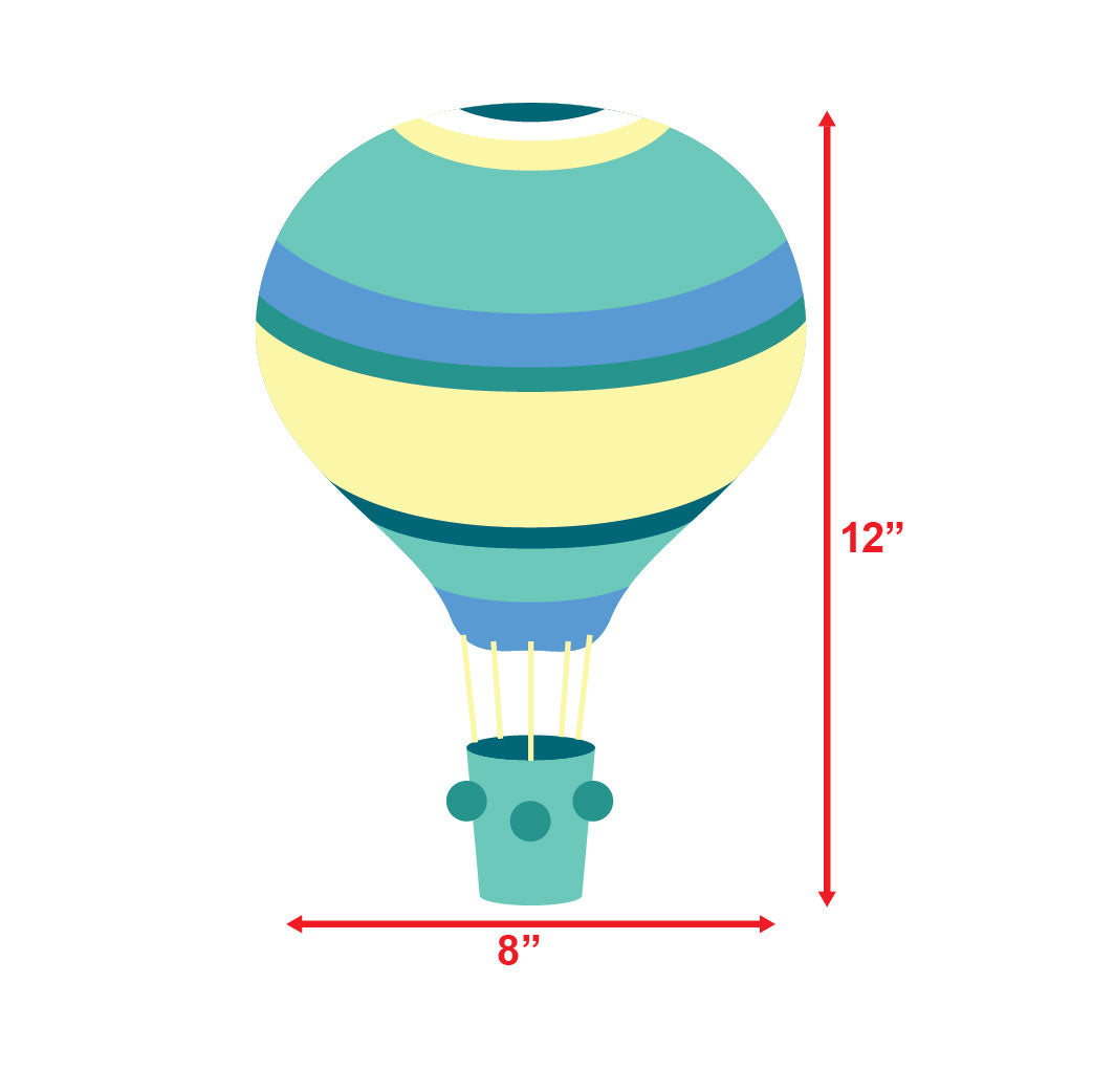 Hot Air Balloon Theme Sunboard Cutouts Set Of 6