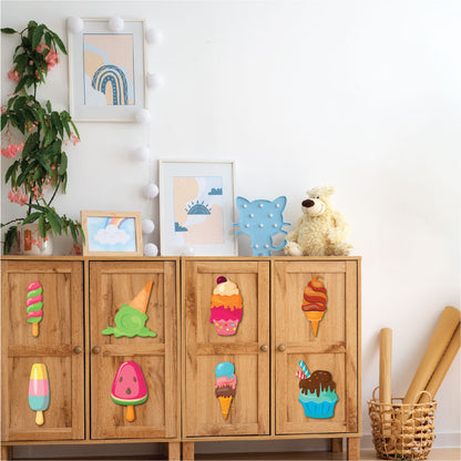 ice cream theme sunboard cutouts