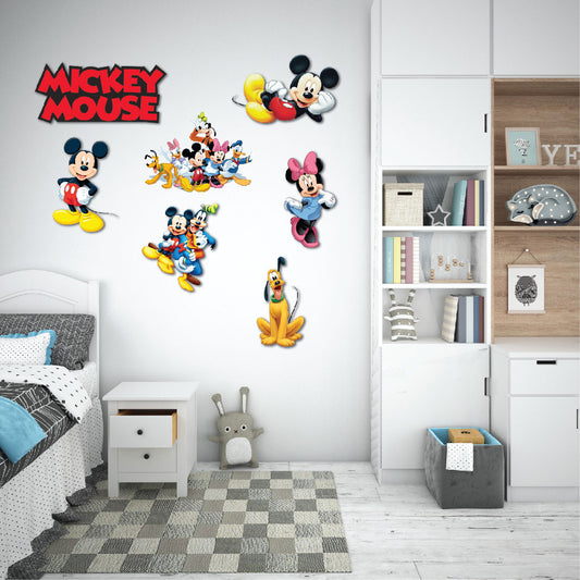 Mickey Mouse Theme Sunboard Cutouts Set Of 7
