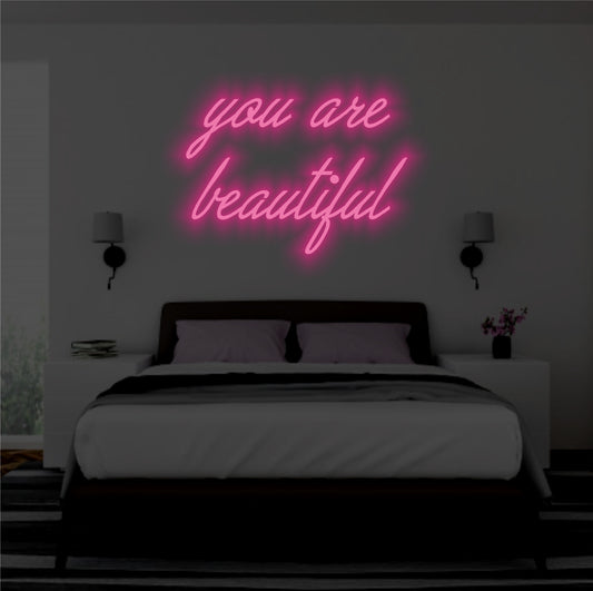 You Are Beautiful neon sign online