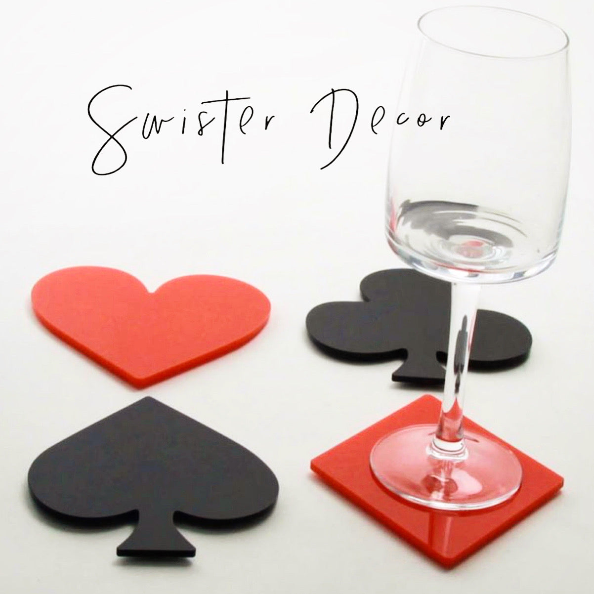 playing card designer MDF coasters