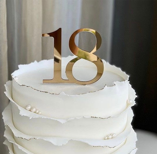 18 Number cake topper