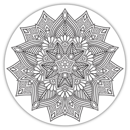 DIY Pre-marked Elegant Mandala Design on Canvas for Art & Craft, Painting M5