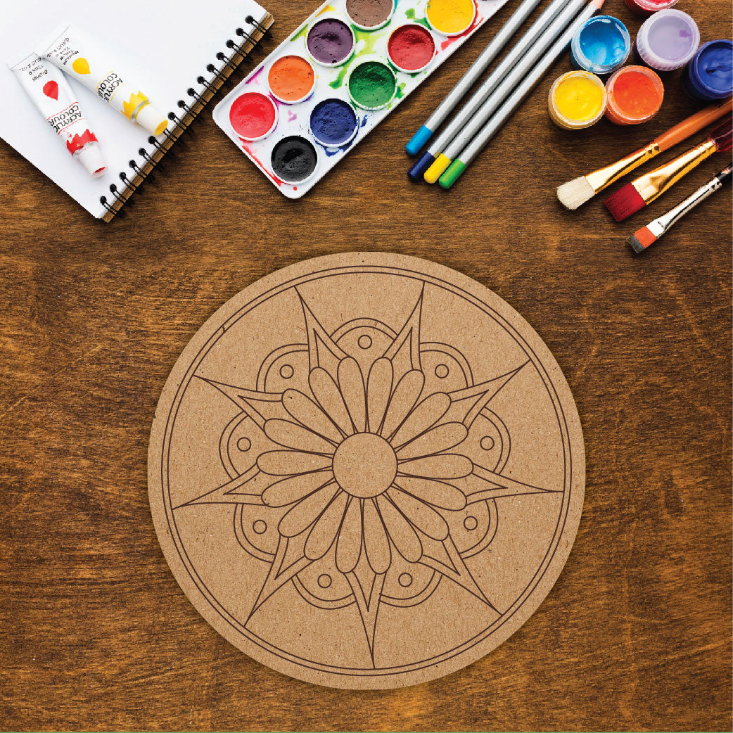 mandala design mdf diy premarked bases