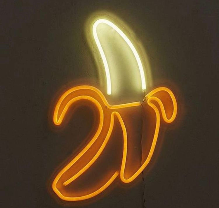 Banana Neon Sign Multi Colour With Adapter