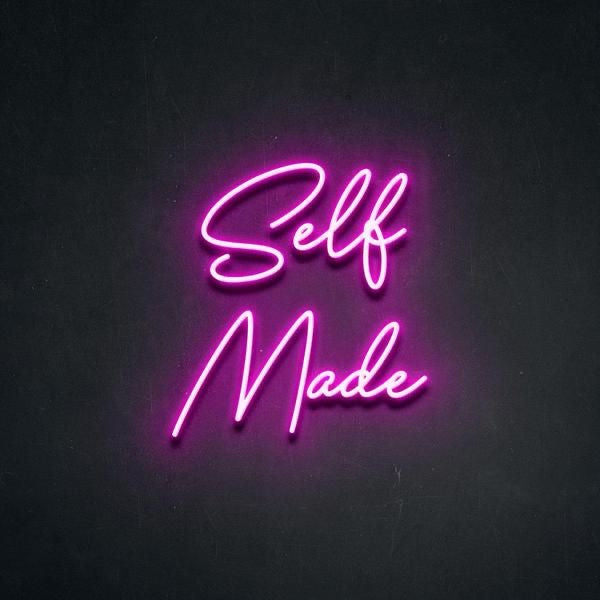  self-made neon sign
