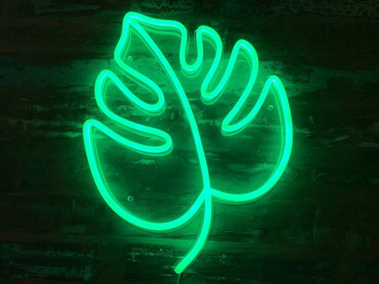 Green Leaf neon sign