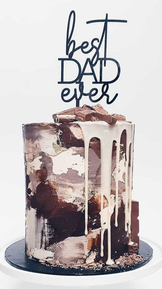 Best Dad Ever cake topper