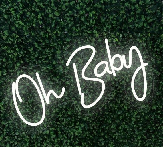 Oh Baby neon sign