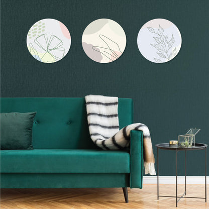 aesthetic round-shaped wall art