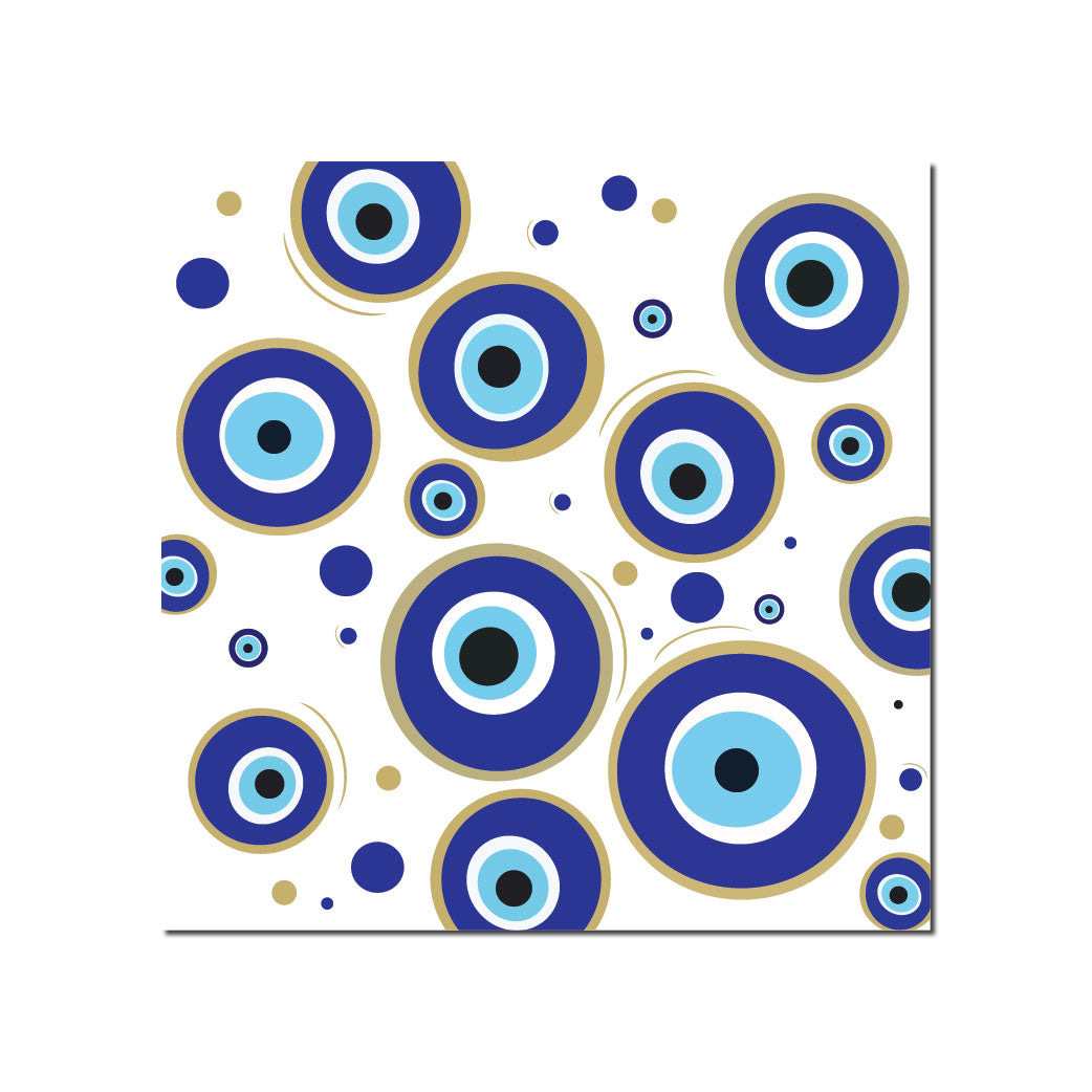 Square Shaped Evil Eye Home Decor Art