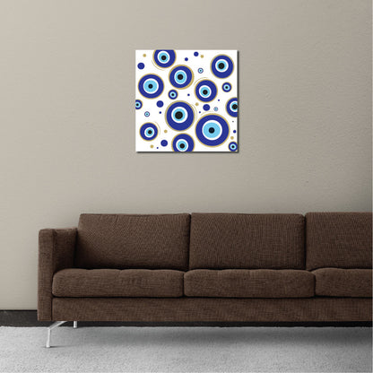 Square Shaped Evil Eye Home Decor Art