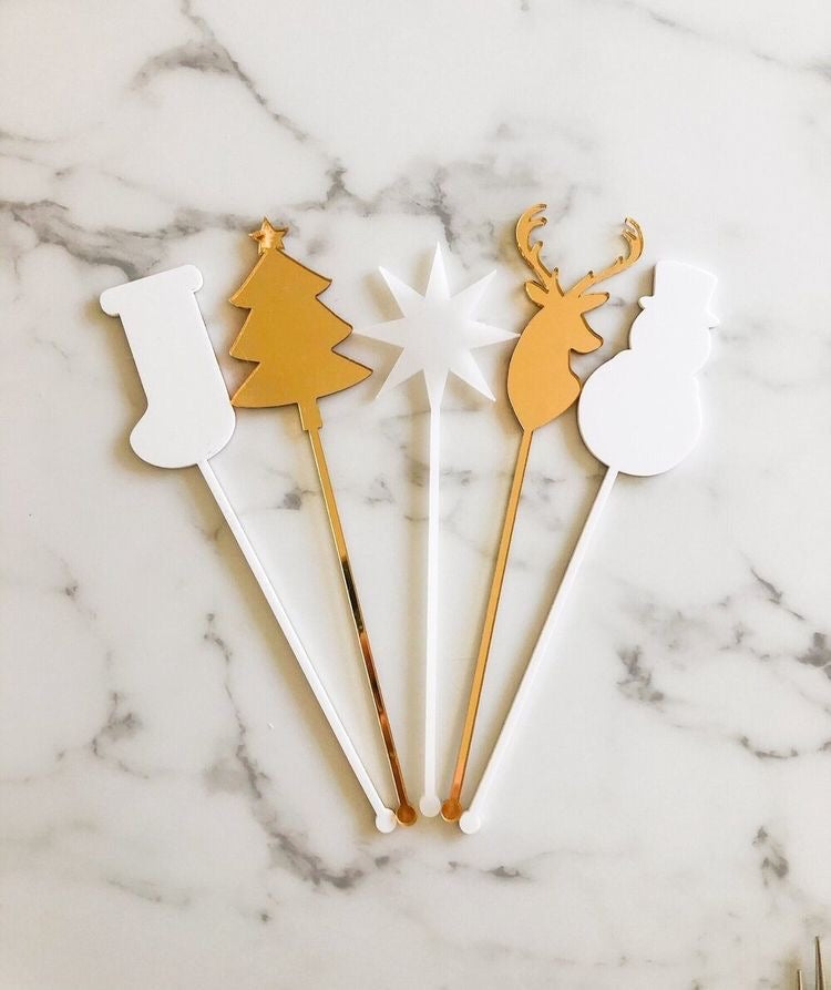 Christmas Stirrers Set of 4