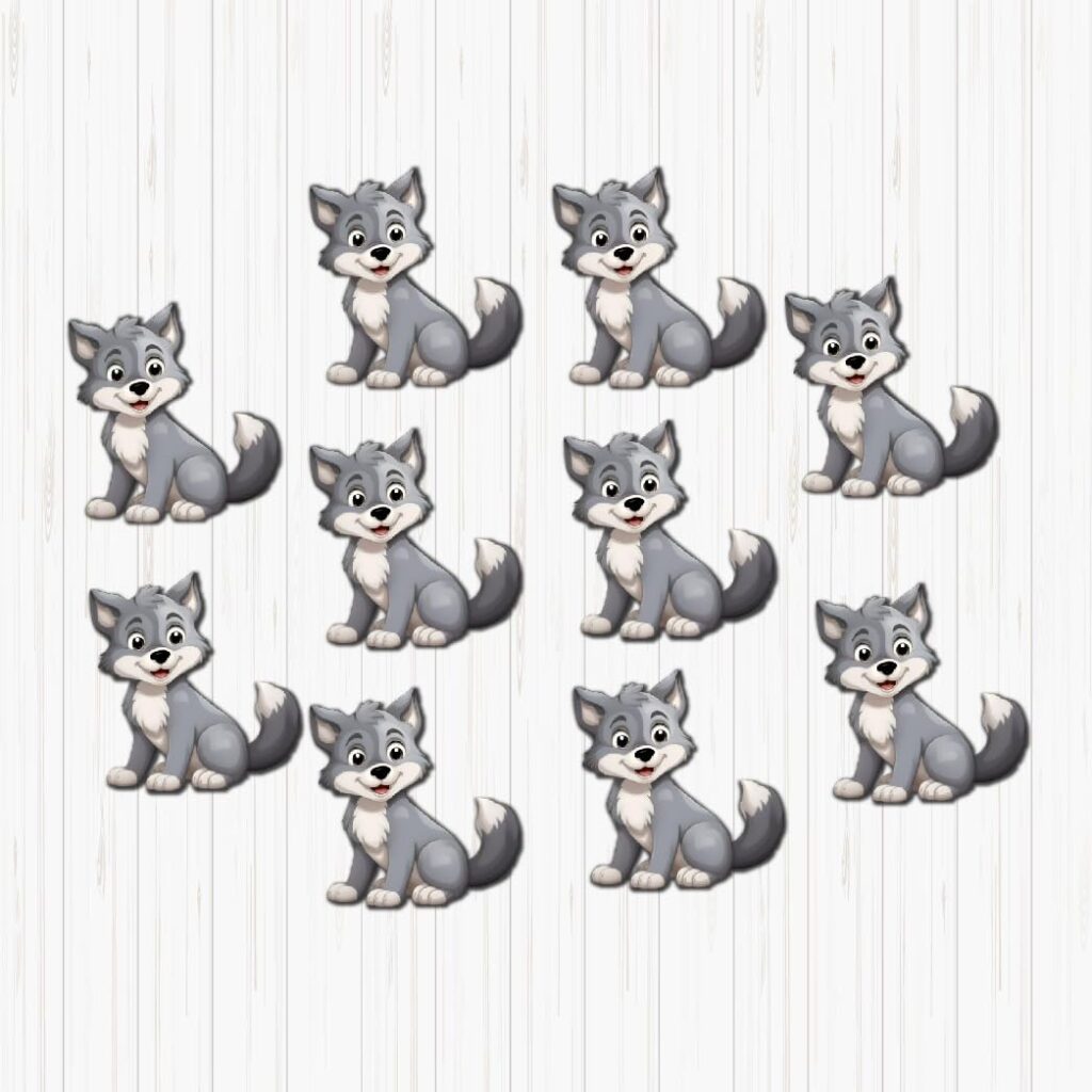 Wolf Small Sunboard Cutouts