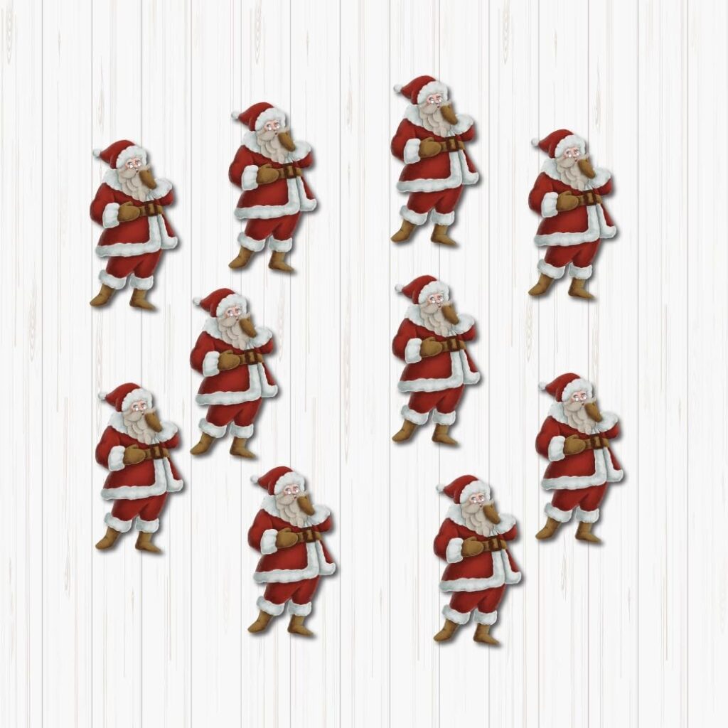 Santa Claus Small Sunboard Cutouts