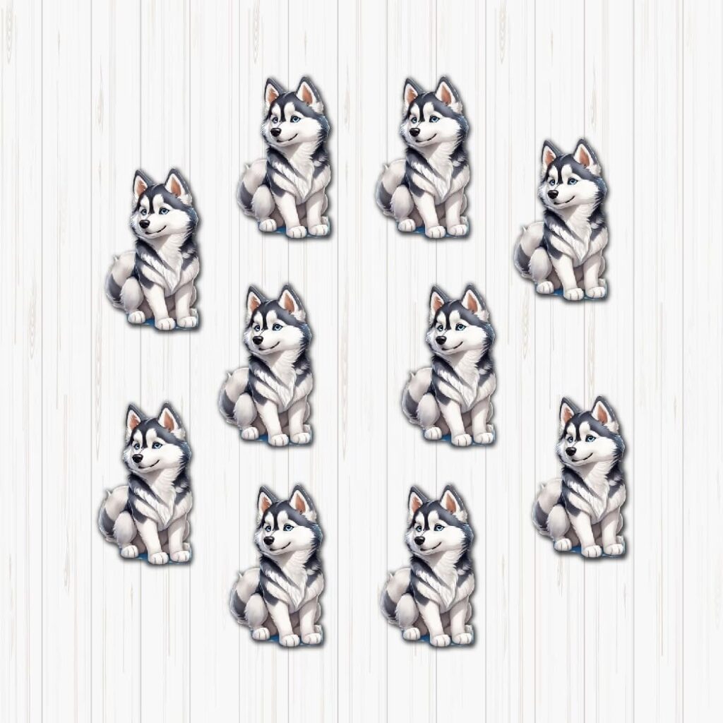 Husky Dog Small Sunboard Cutouts
