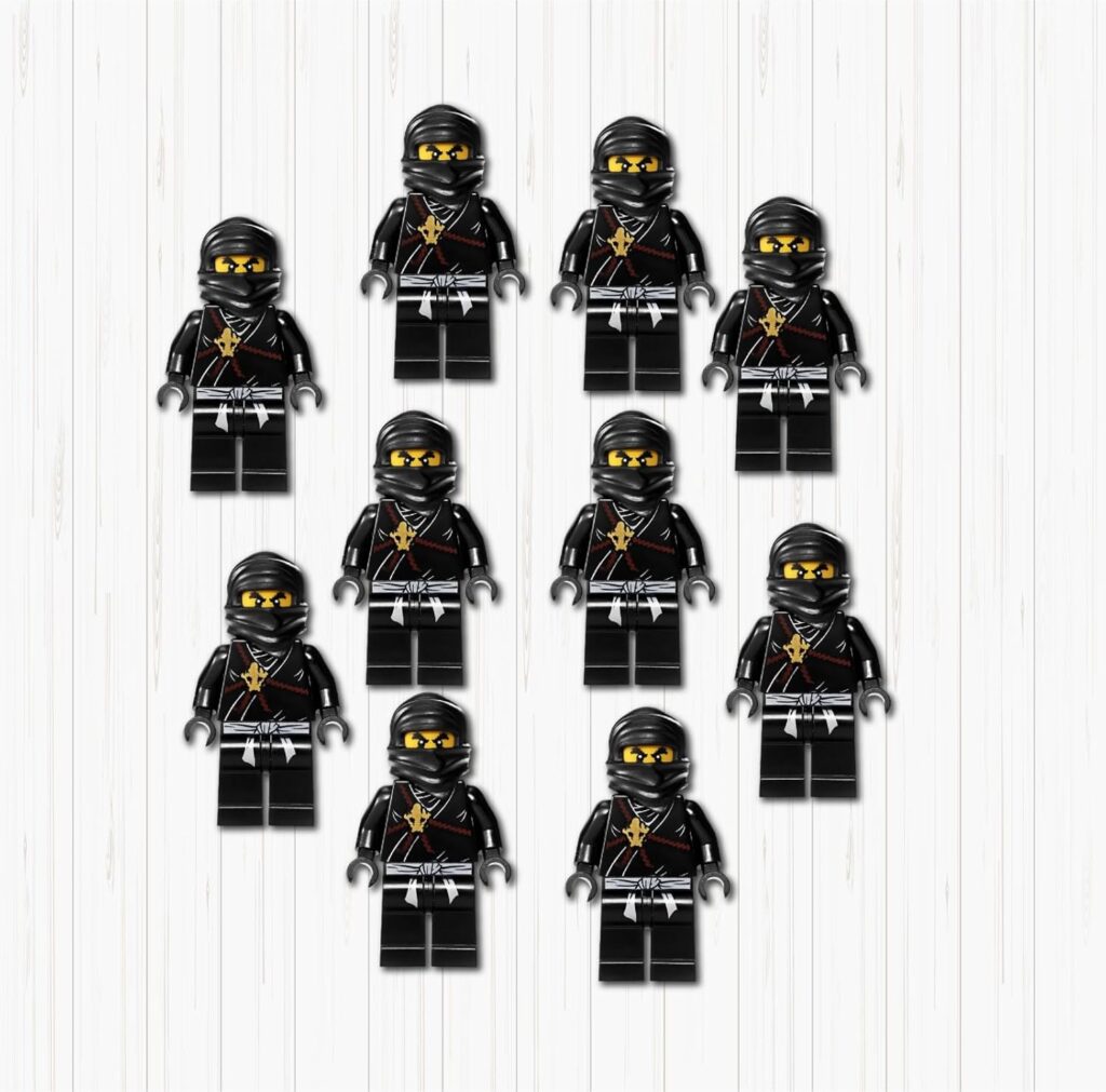 Black Lego Small Sunboard Cutouts