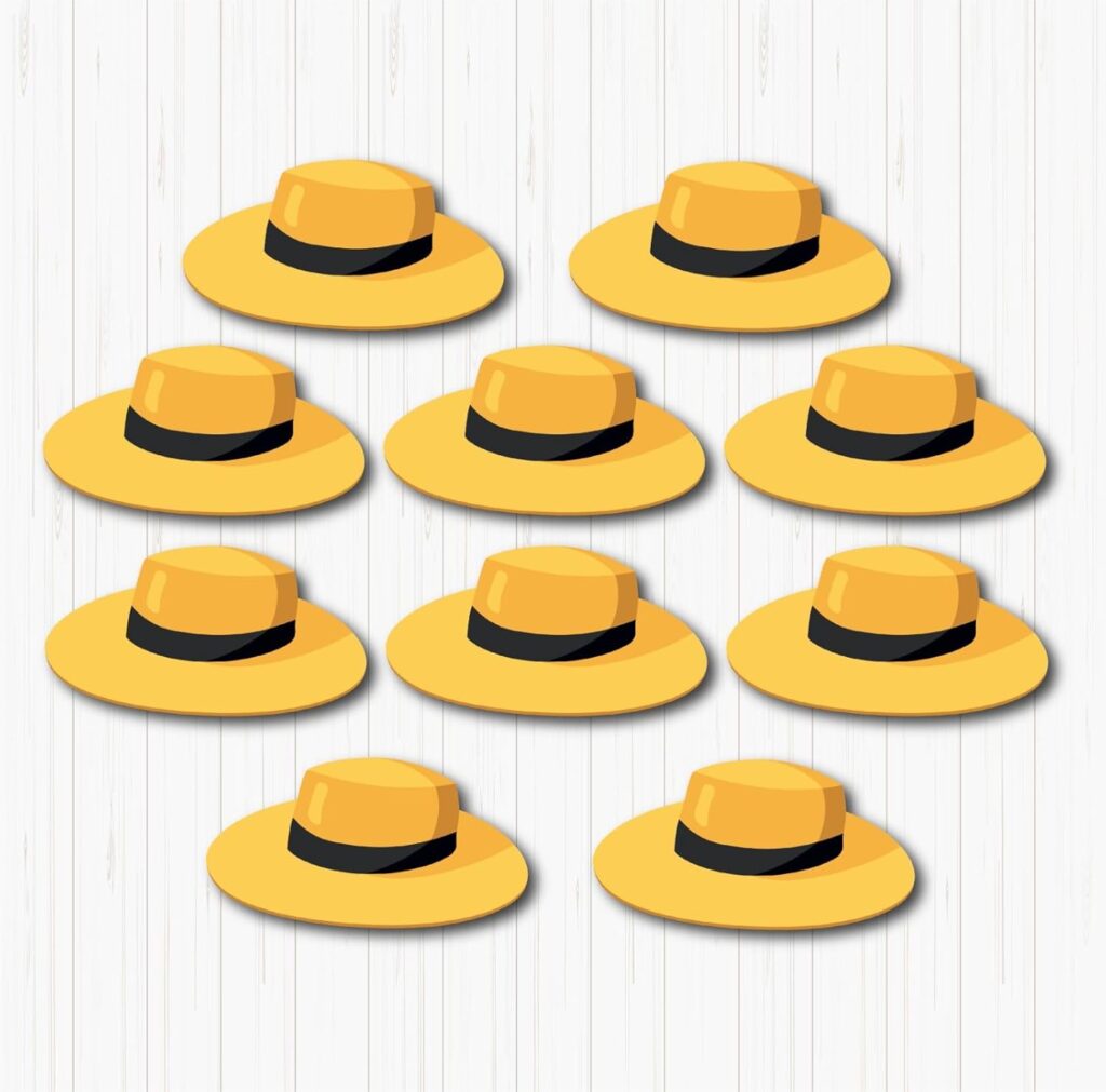 Yellow Hat Small Sunboard Cutouts