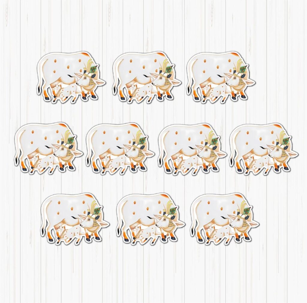 Pichwai Cow (Navratri) Small Sunboard Cutouts