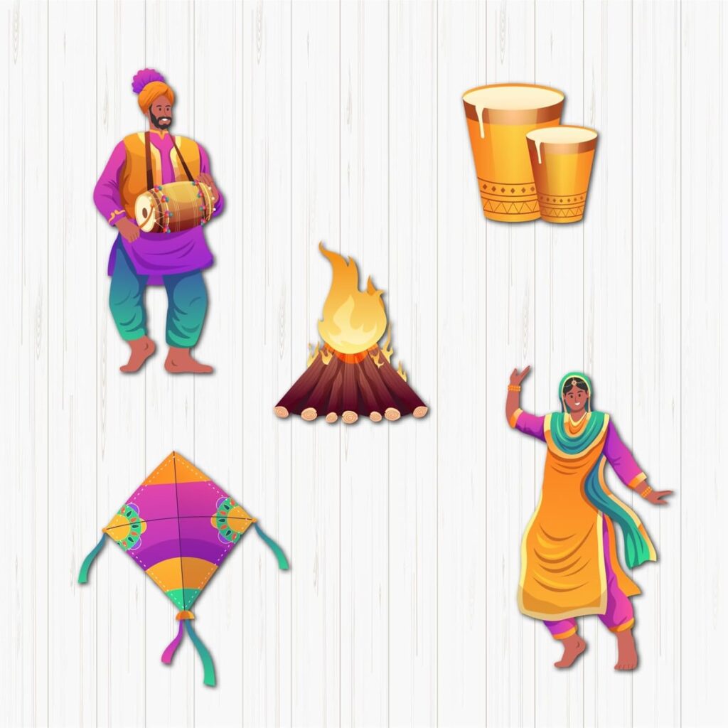 Punjabi Celebration Small Sunboard Cutouts