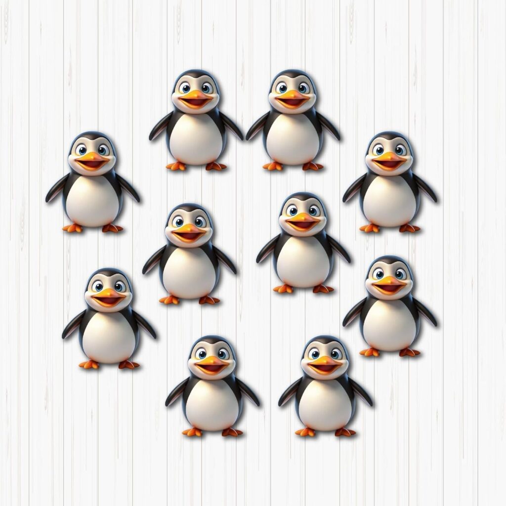 Penguin Small Sunboard Cutouts