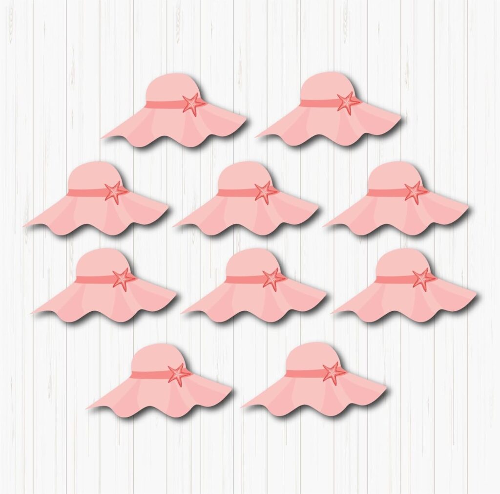 Pink Hat Small Sunboard Cutouts