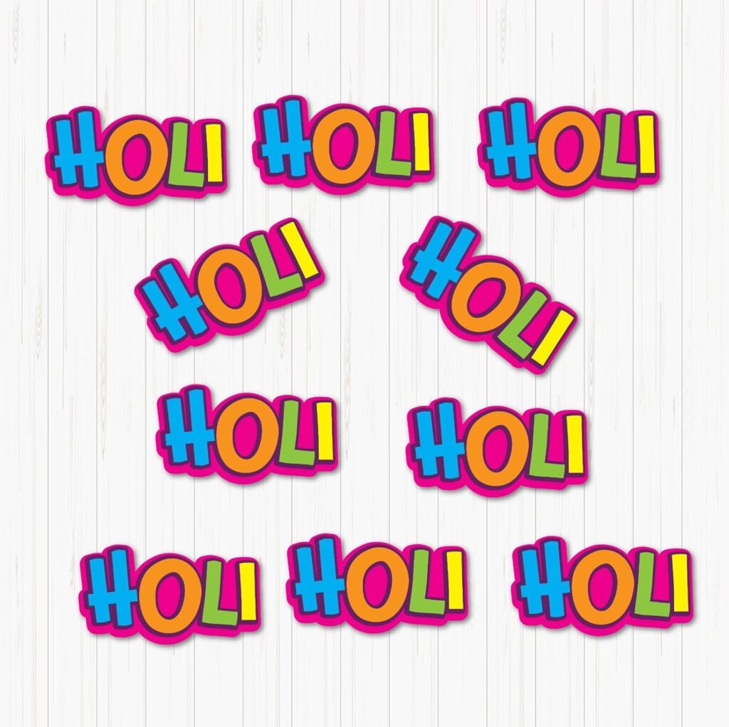 Holi Small Sunboard Cutouts