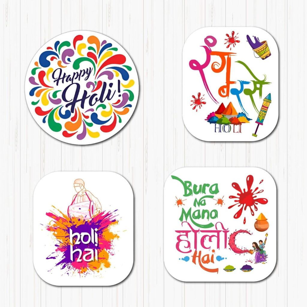 Happy Holi Small Sunboard Cutouts