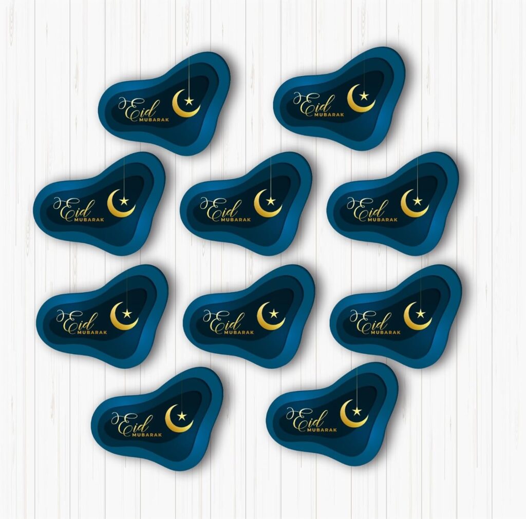Eid Mubarak Small sunboard Cutouts