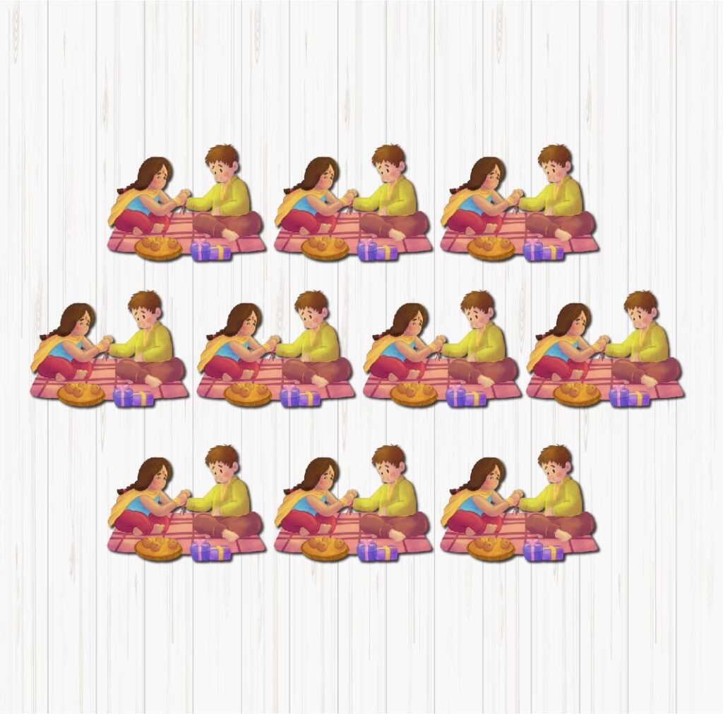 Brother & Sister Love Small sunboard Cutouts