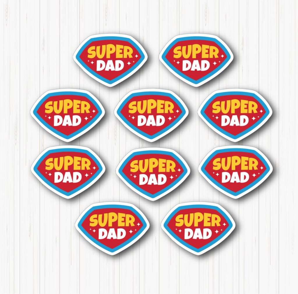 Super Dad Small sunboard Cutouts