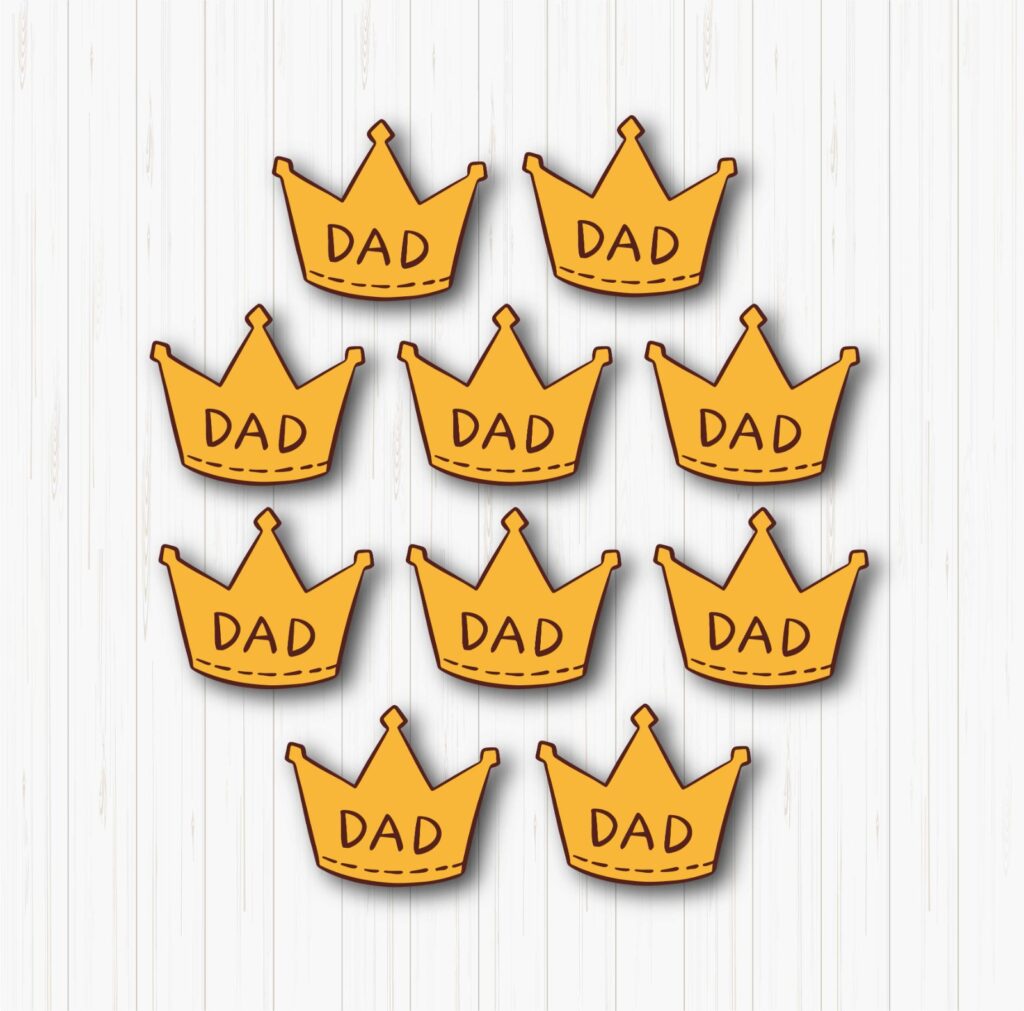 King Dad Small Sunboard Cutouts
