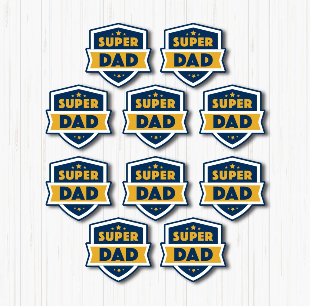 Super Dad Small Sunboard Cutouts