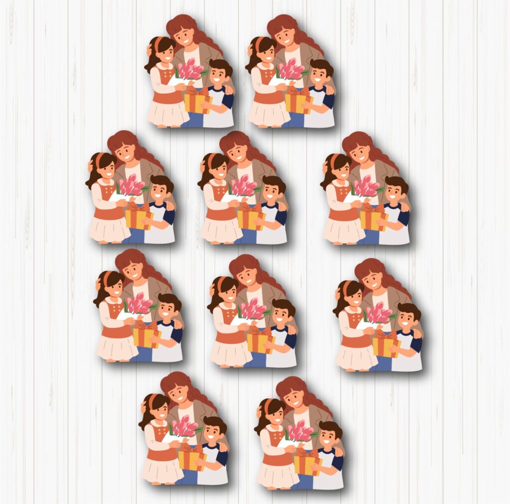 Mother’s with Child Small Sunboard Cutouts