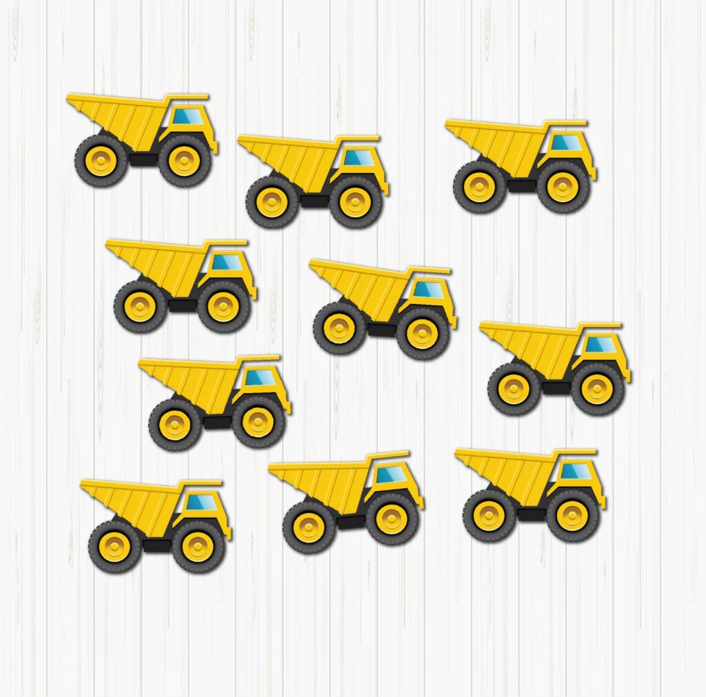 Yellow Tractor Small Sunboard Cutouts