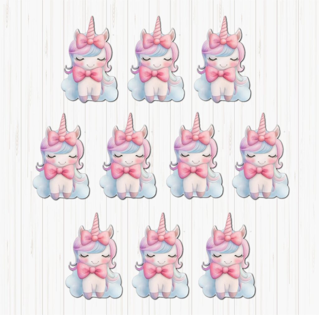Cute Unicorn Small sunboard Cutouts