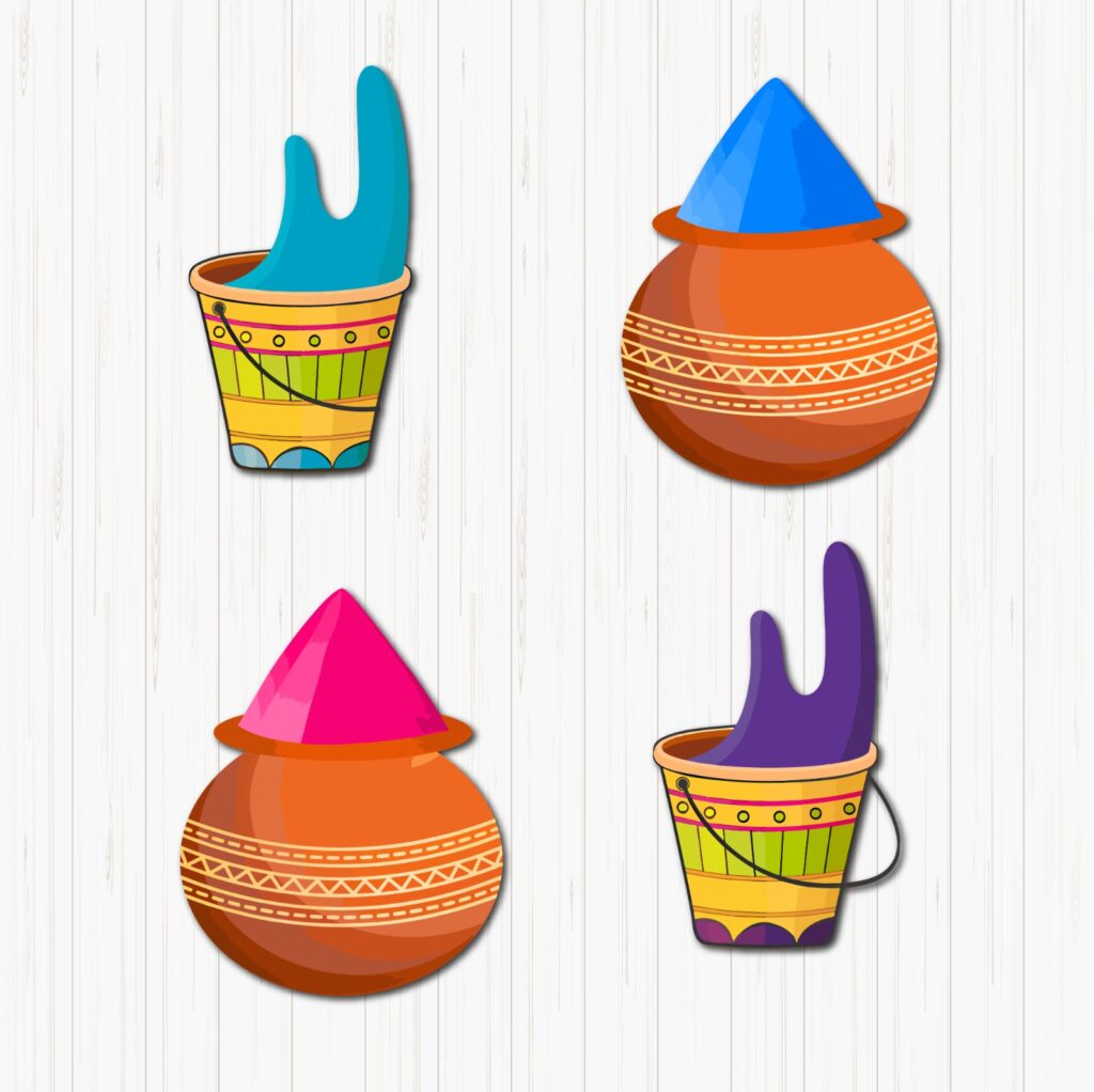 Holi Colour Small Sunboard Cutouts