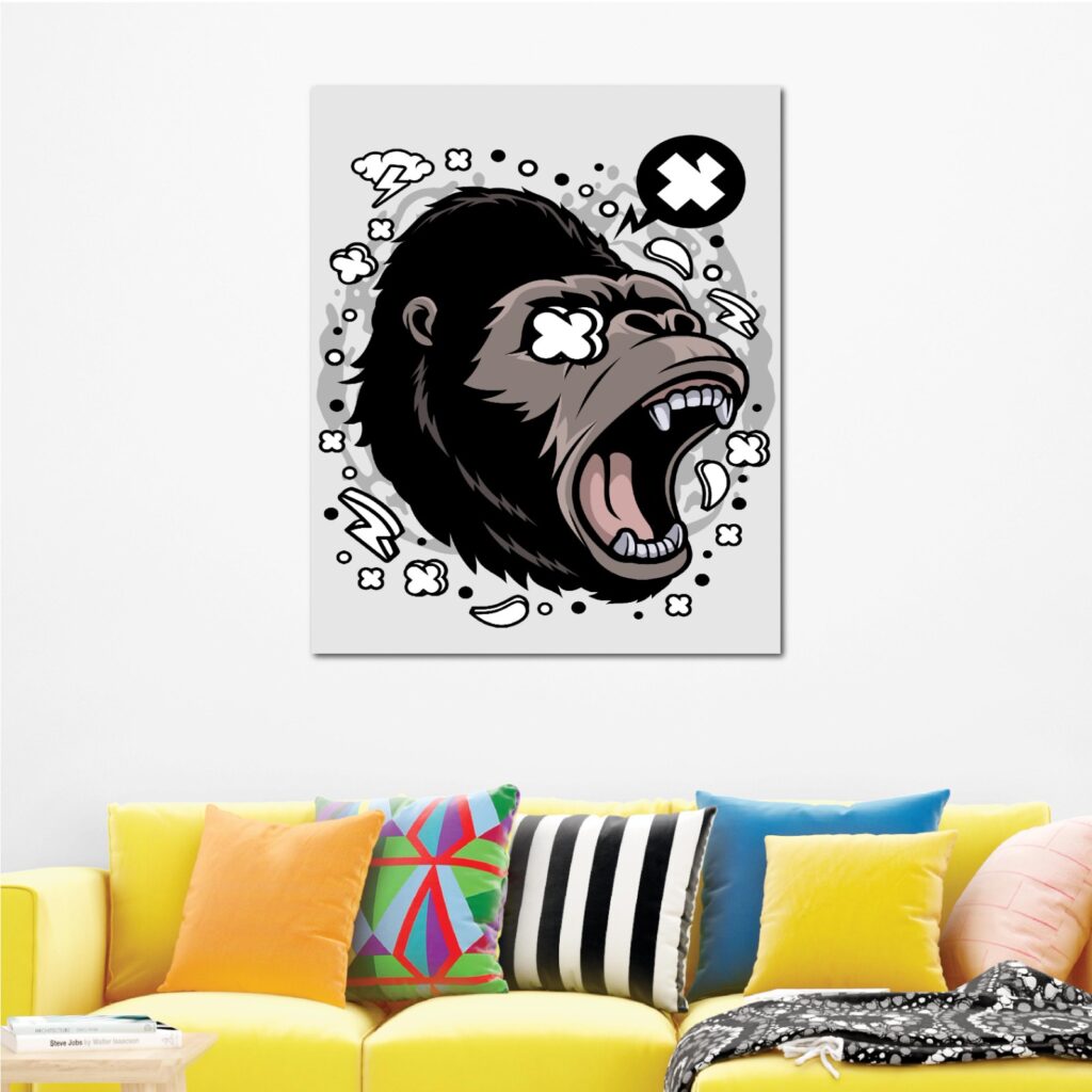 Funcky Skull Rectangle Wall Decor