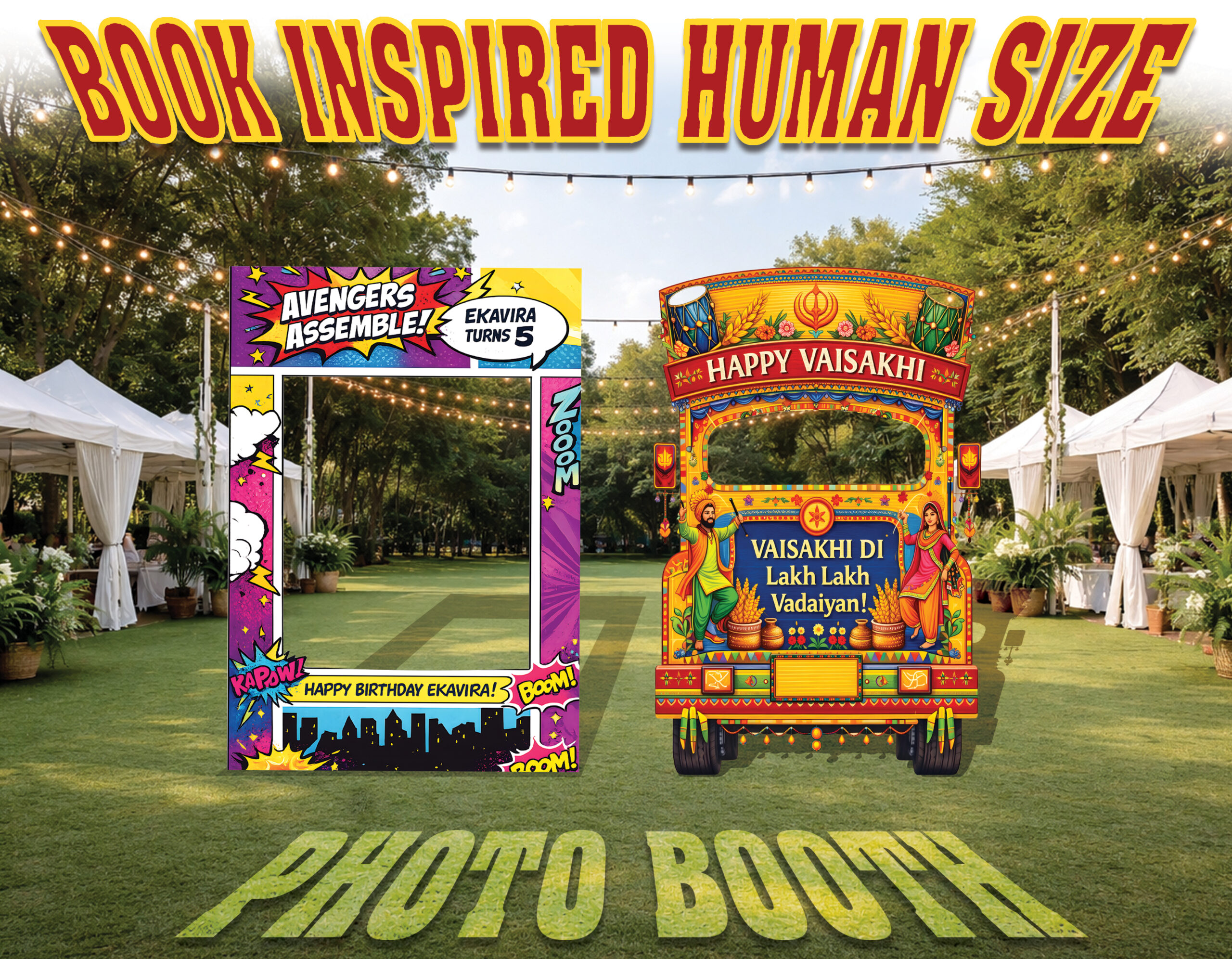 Book Inspired Human-Size Photo Booth