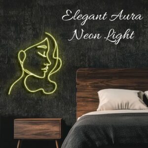 Women Face Neon Light