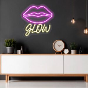 Lips Glow Neon Light