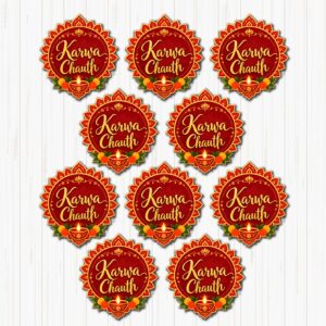 Karwa Chauth Small Sunboard Cutouts Set Of 10